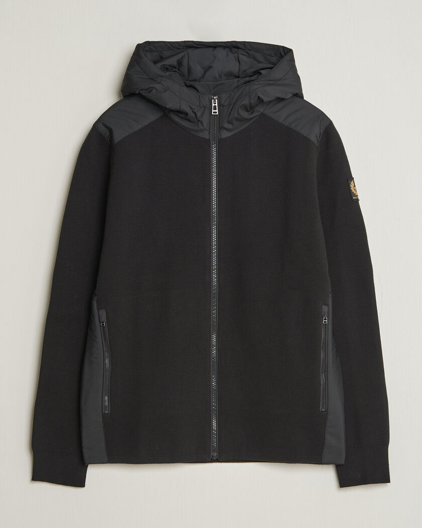 Belstaff Console Hooded Hybrid Jacket Black – Black