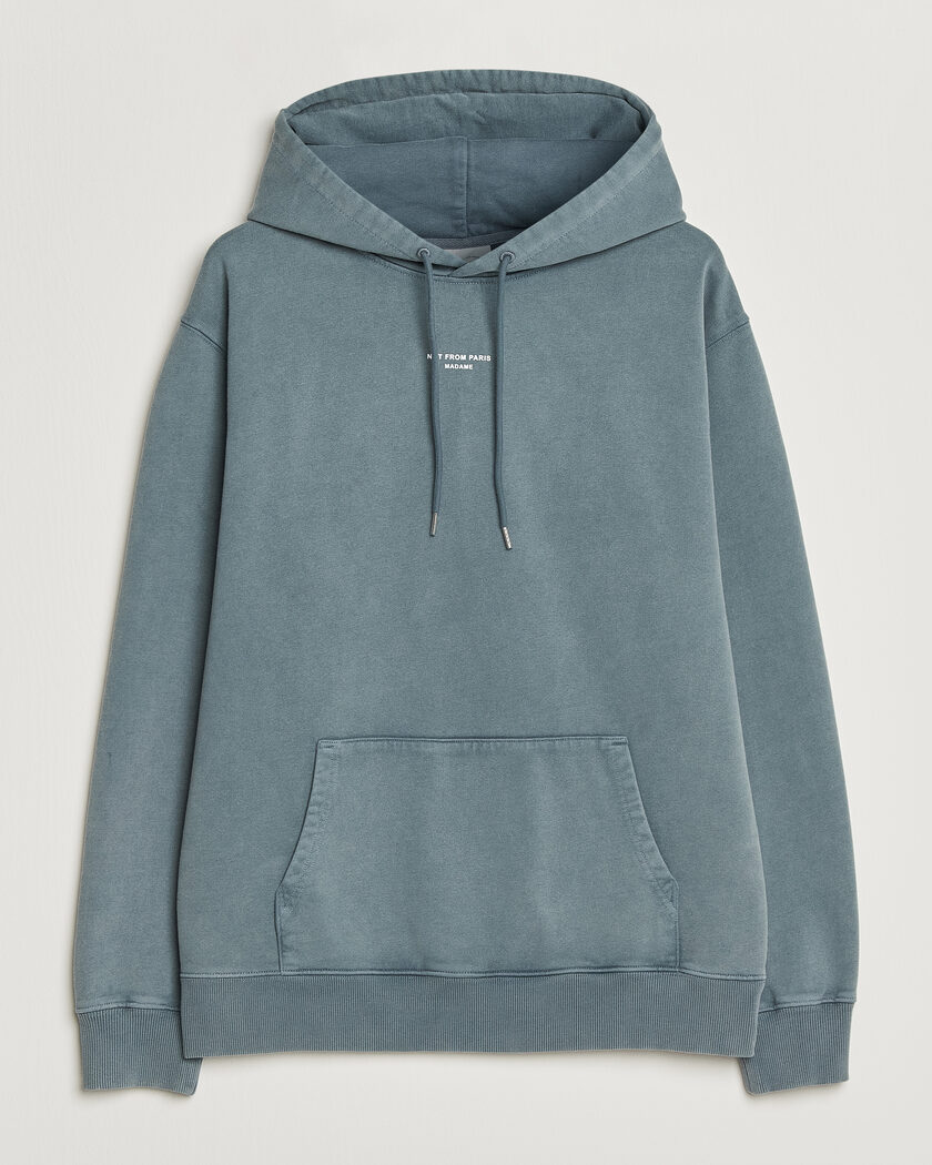 Drôle de Monsieur Classic Slogan Hoodie Dark Grey – Grey