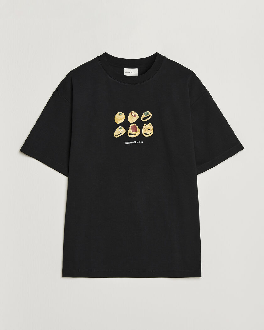 RRL Eagle Print Tee Faded Black at CareOfCarl.com