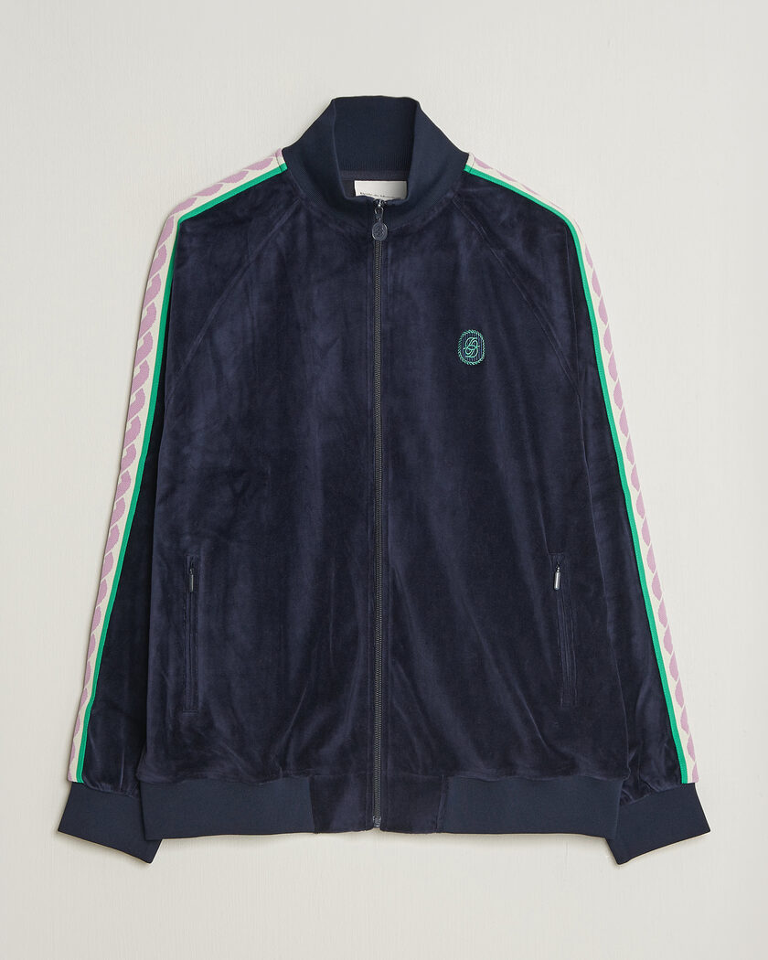 Drôle de Monsieur Survêtement Velours Track Jacket Navy – Blue