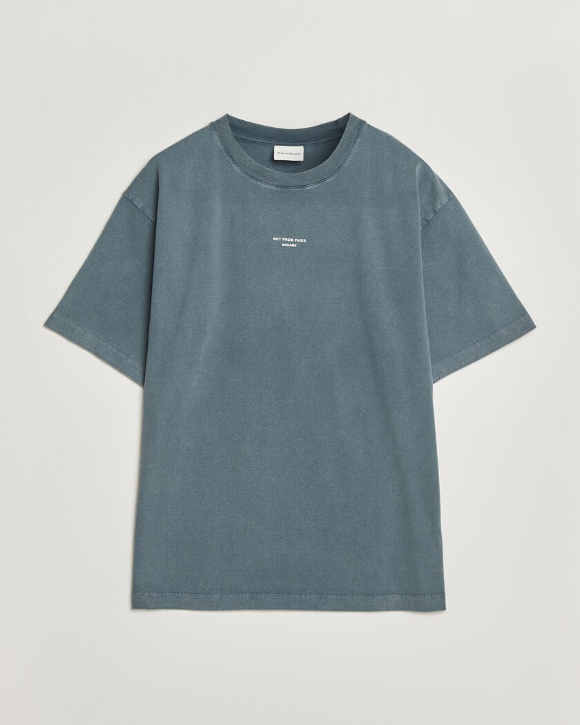 Drôle de Monsieur Classic Slogan T-Shirt Dark Grey – Grey