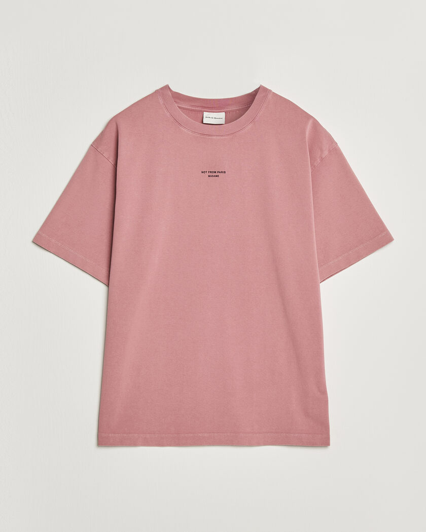 Drôle de Monsieur Classic Slogan T-Shirt Dark Pink – Pink