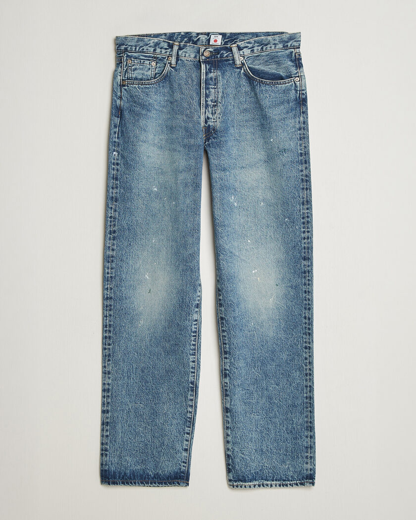 EDWIN Loose Straight Rainbow Selvage Jeans Mid Used – Blue