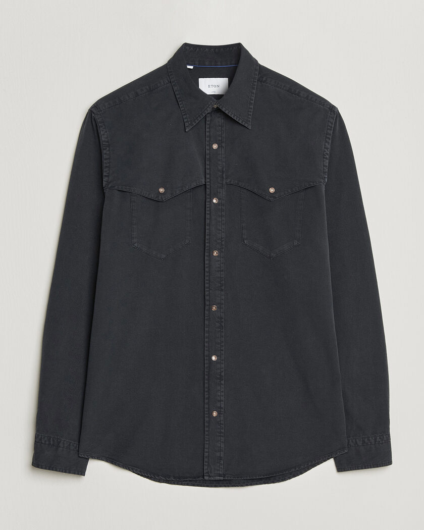 Eton Indigo Western Shirt Black – Black