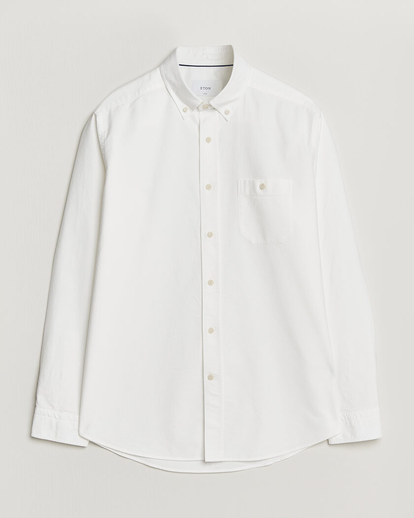 Eton Regular Fit Ivy Oxford Shirt White – White