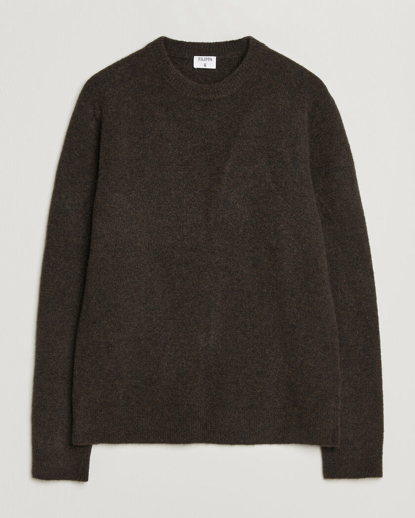 Filippa K Yak Knitted Sweater Golden Brown – Brown
