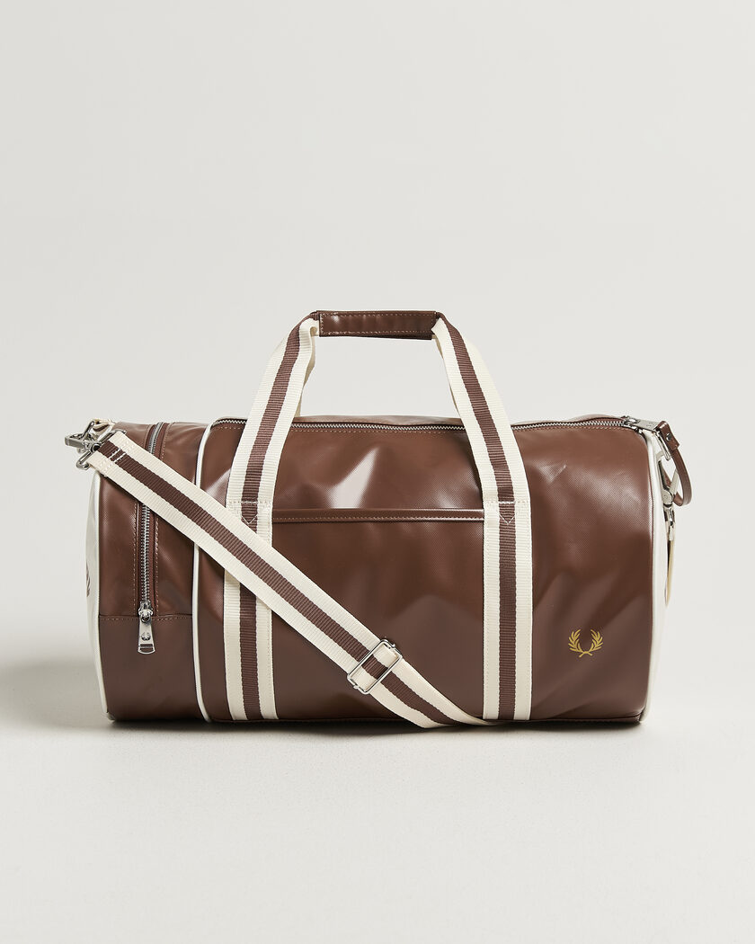 Fred Perry Classic Barrel Bag Tan – Brown
