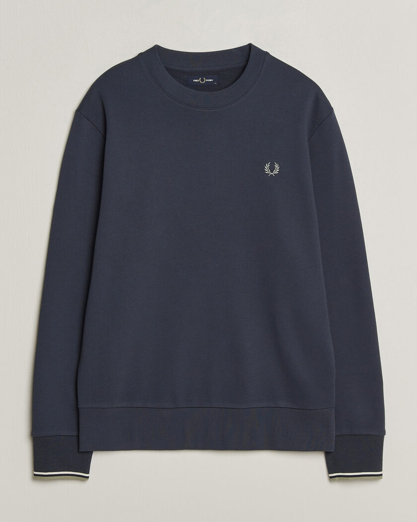 Fred Perry Crew Neck Sweatshirt Dark Airforce – Blue