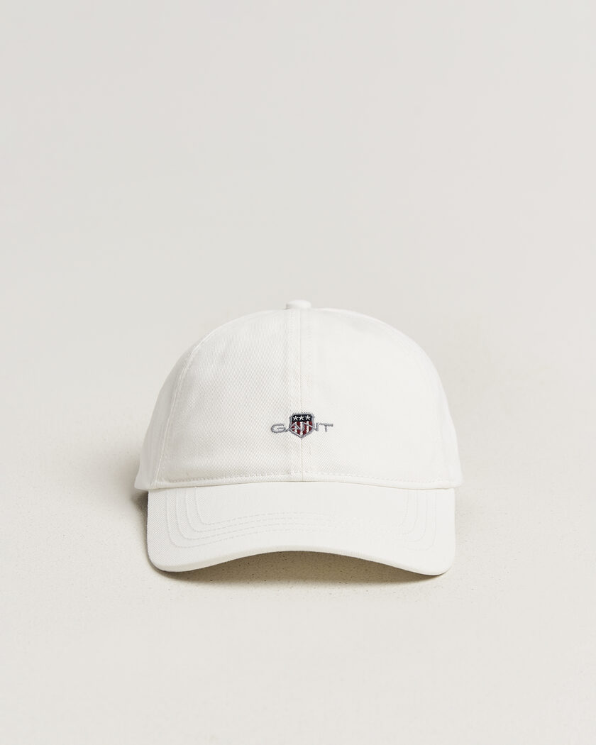 Gant Cotton Twill Cap Eggshell – White