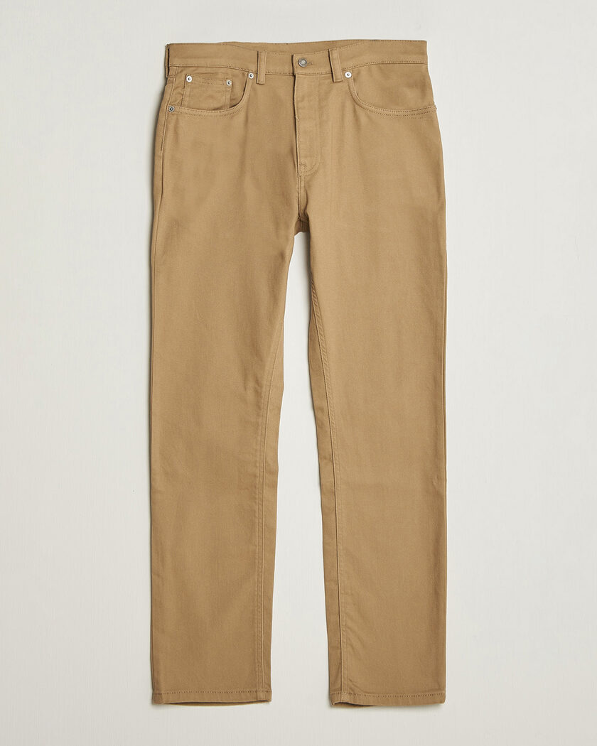 Auralee Washed Canvas Pants Light Brown at CareOfCarl.com