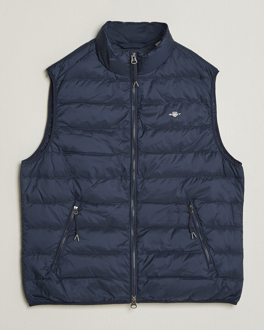 Gant Light Down Vest Evening Blue – Blue