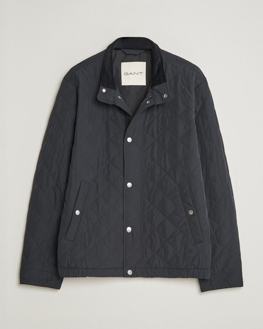 Gant Classic Quilted Jacket Black – Black