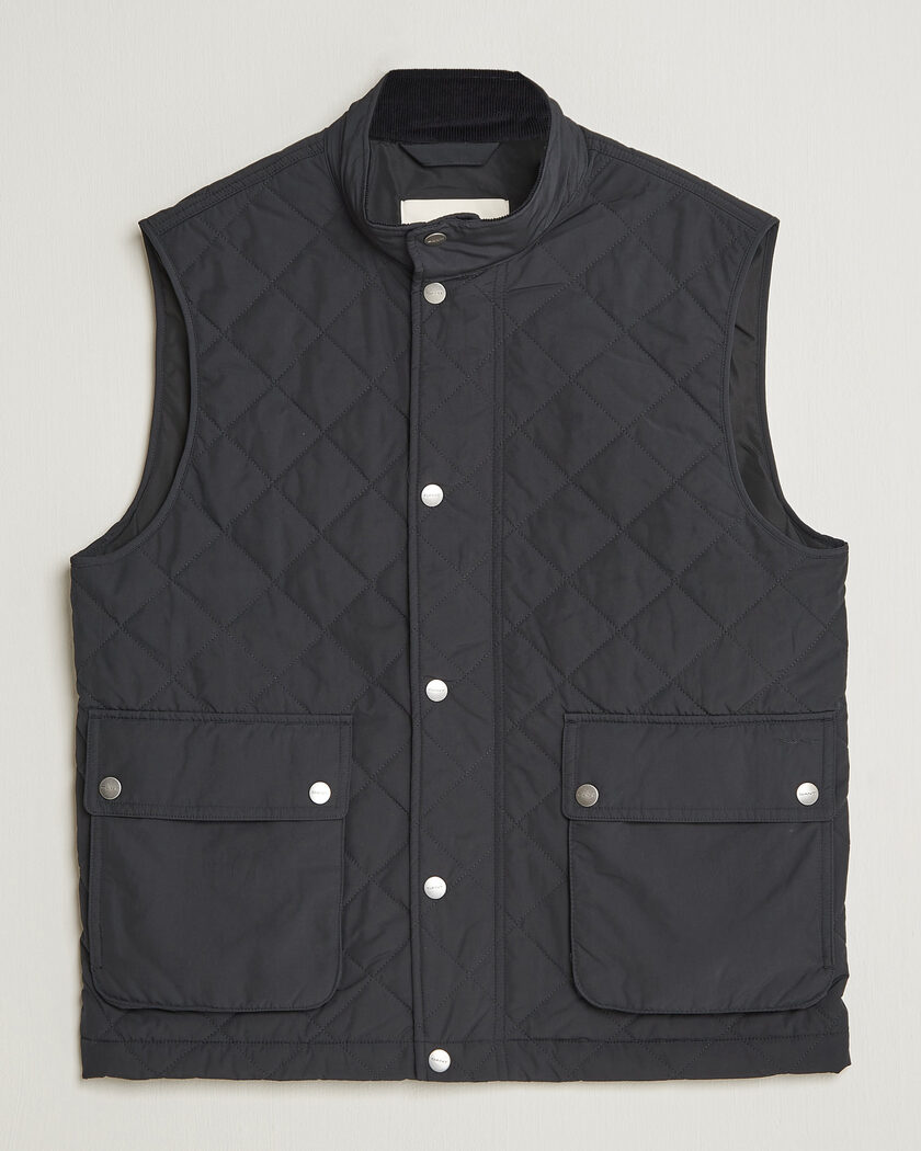 Gant Classic Quilted Vest Black – Black