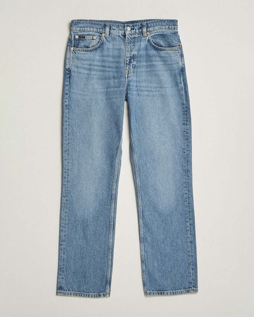 Gant Straight Fit Jeans Mid Blue Broken In – Blue
