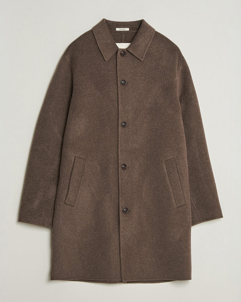 Gant Handstitched Wool/Cashmere Top Coat Shadow Brown – Brown