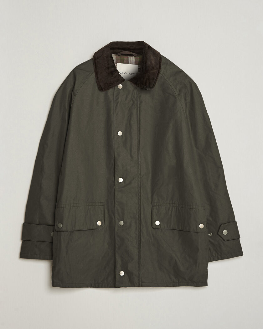 Baracuta Baracuta x Barbour Wax Jacket Olive at CareOfCarl.com