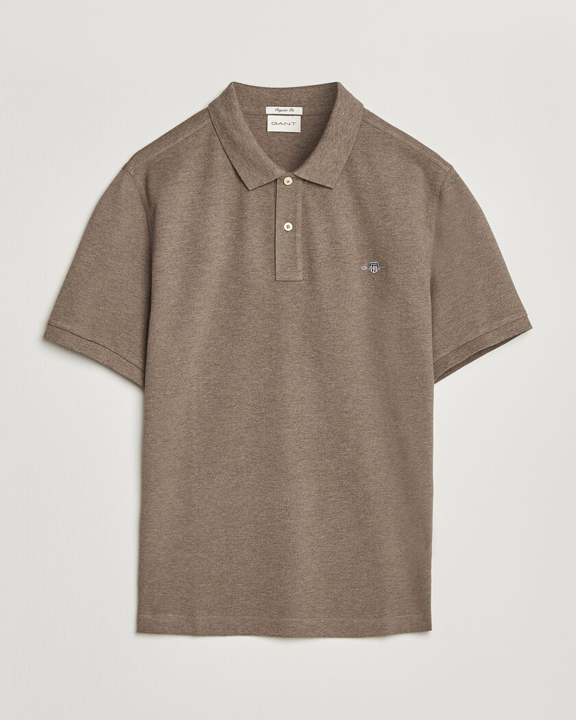 Gant The Original Polo Dark Hazelnut Melange – Brown