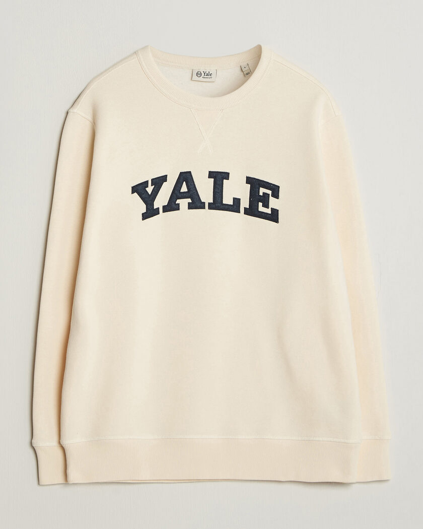 Gant YALE Crew Neck Sweatshirt Cream – White