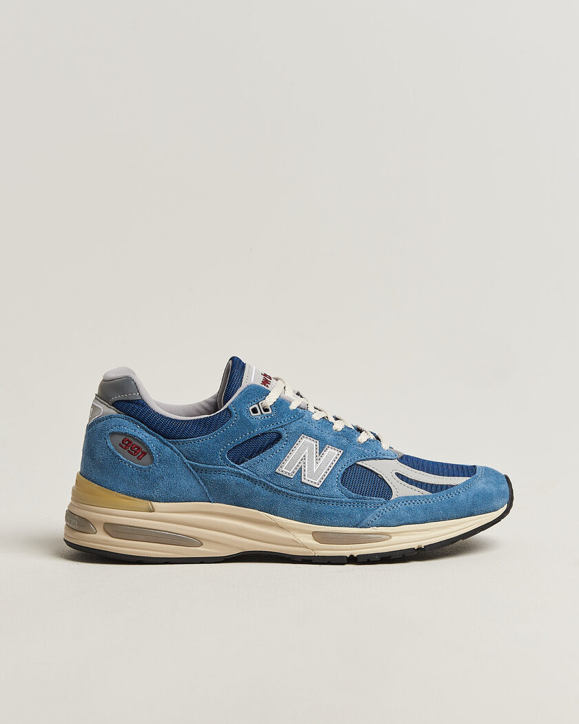 New Balance Made In US & UK New Balance Made in Made in UK 991v2 Vintage Sports Bluesteel – Blue
