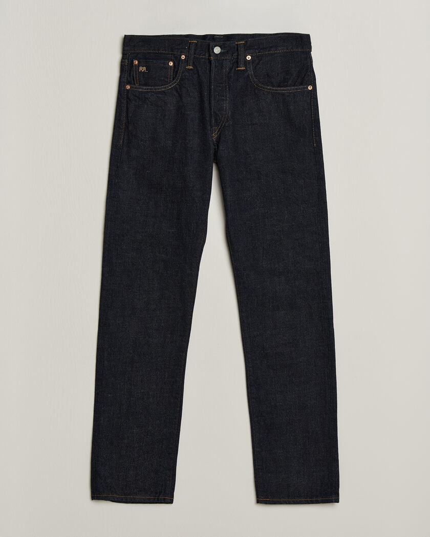 RRL Slim Fit Selvedge Jeans East/West Rinse – Blue