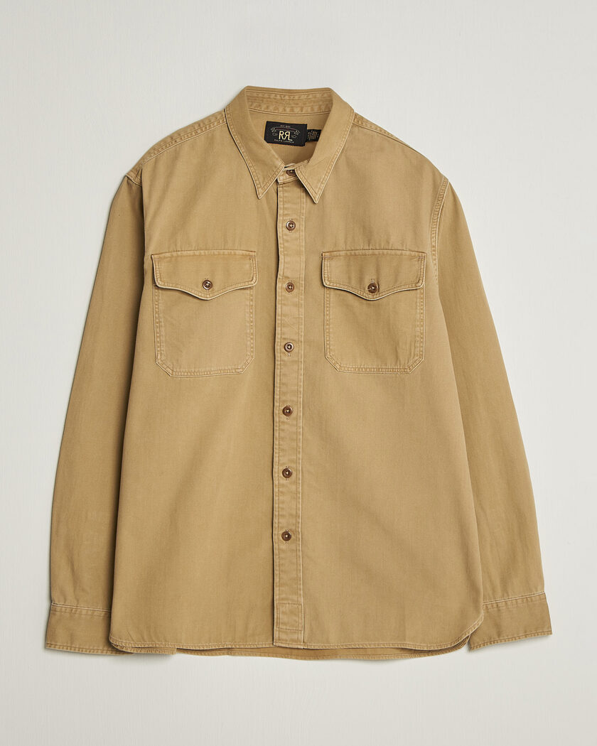 Gitman Vintage Brushed Winter Madras Button Down Shirt Brown/Olive