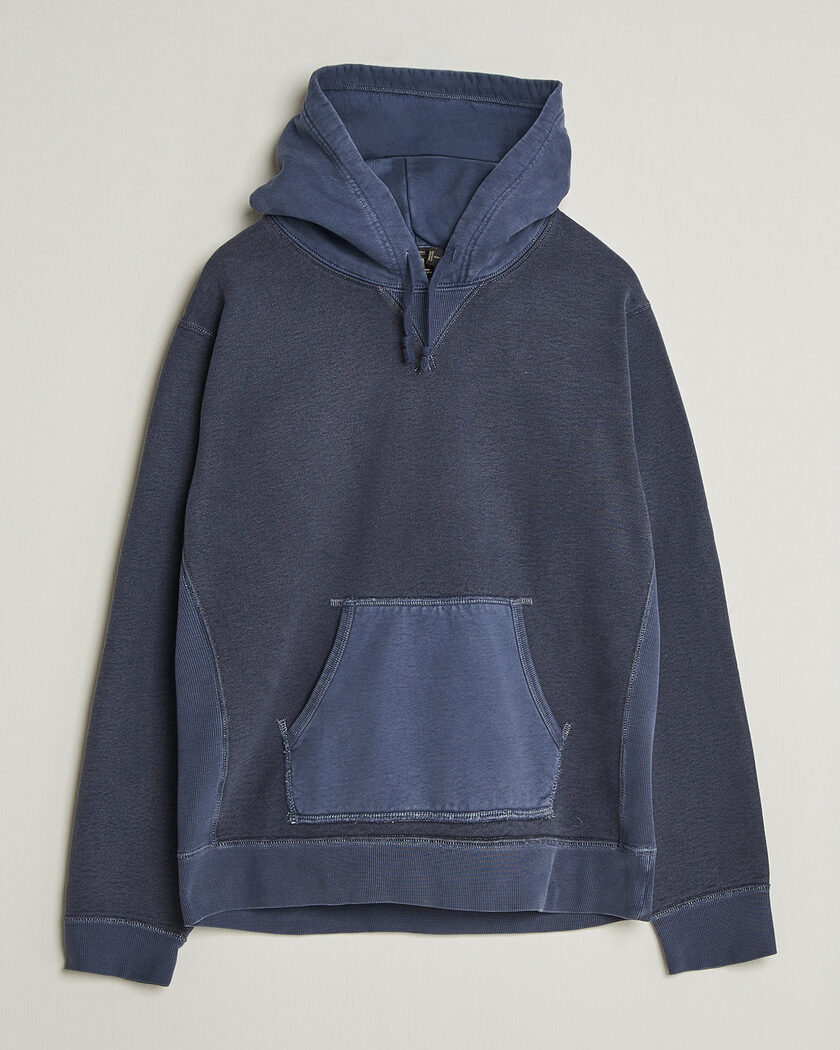 Sunspel Loopback Hoodie Navy at CareOfCarl.com