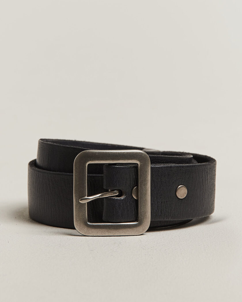RRL Burling Belt Vintage Black – Black