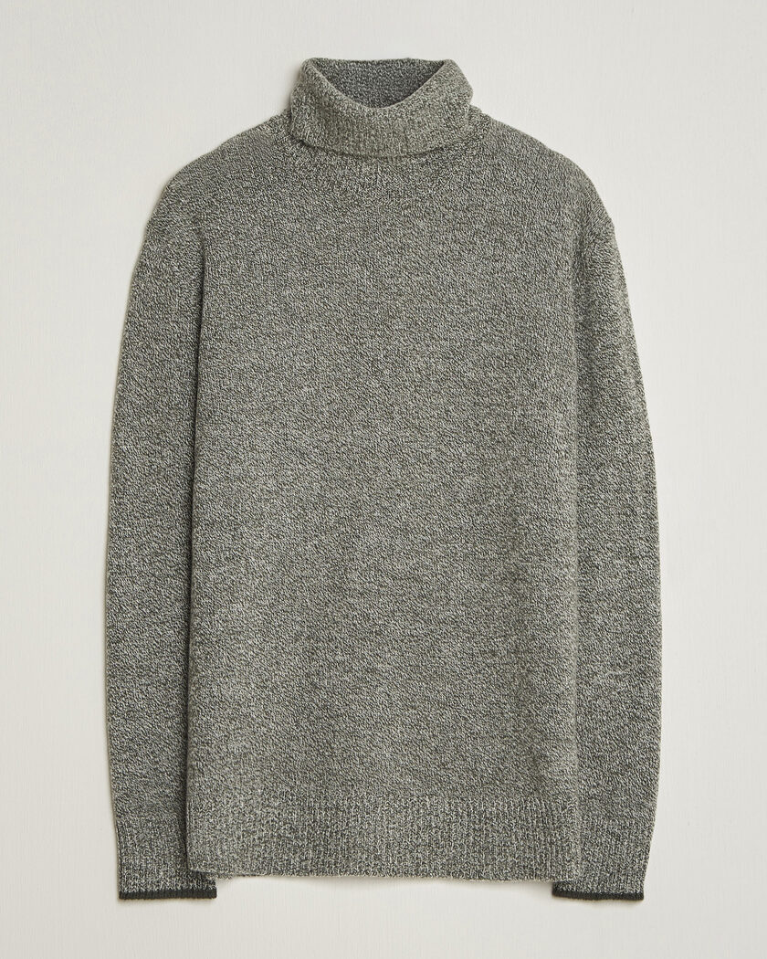 Altea Cloud Cashmere Blend Rollneck Green Melange – Green