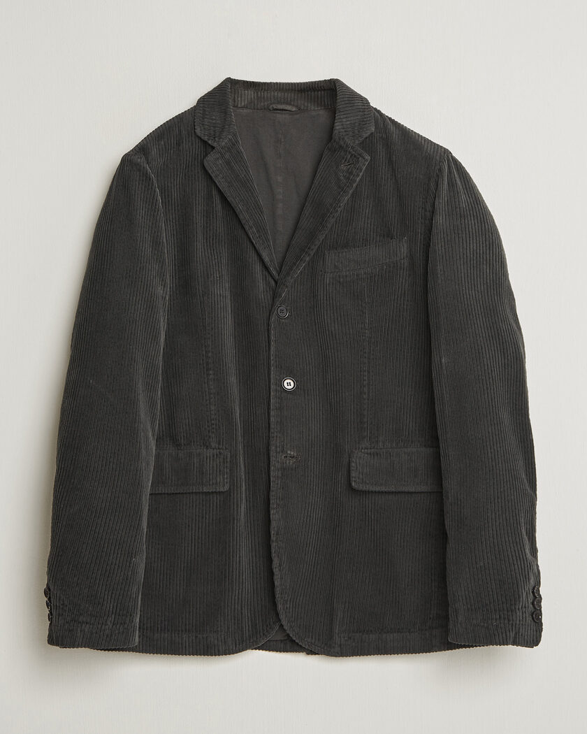 Aspesi Corduroy Blazer Dark Brown – Brown