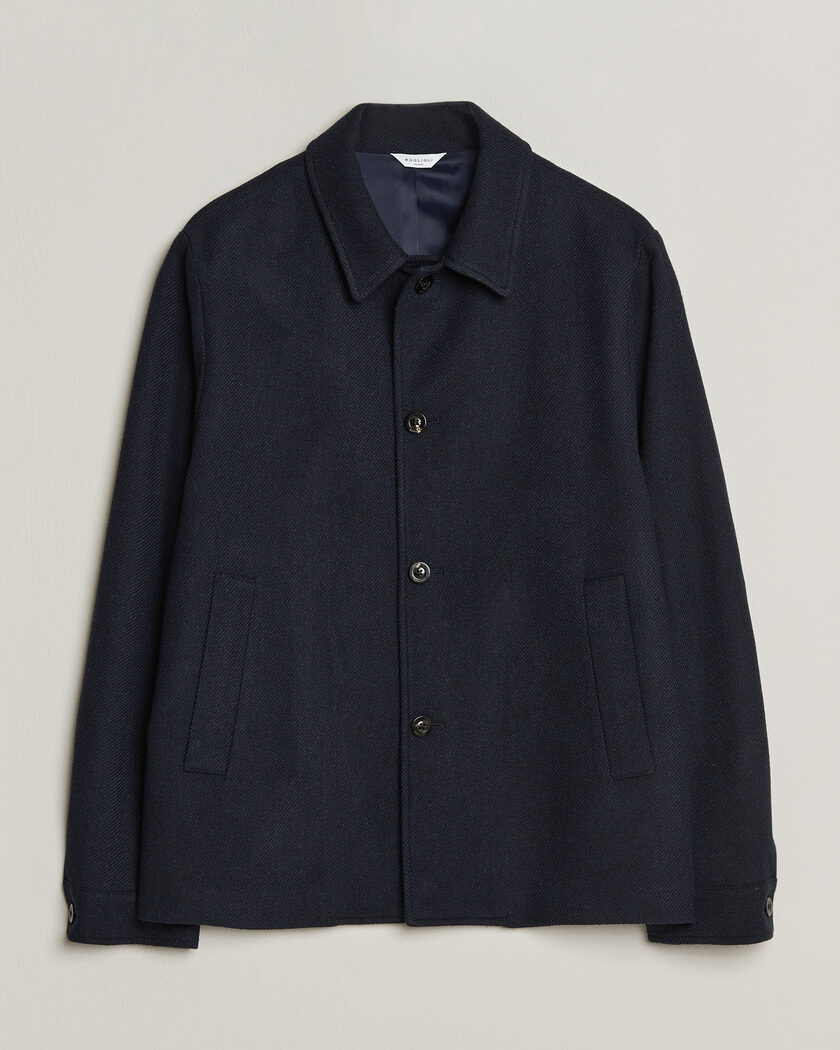 Boglioli Wool/Cashmere Solferino Jacket Navy – Blue