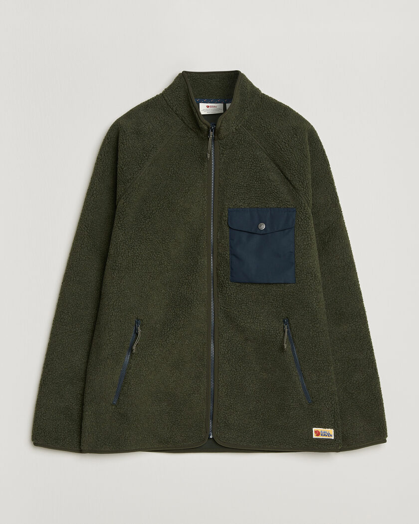 Fjällräven Vardag Pile Fleece Zip Jacket Deep Forest – Green