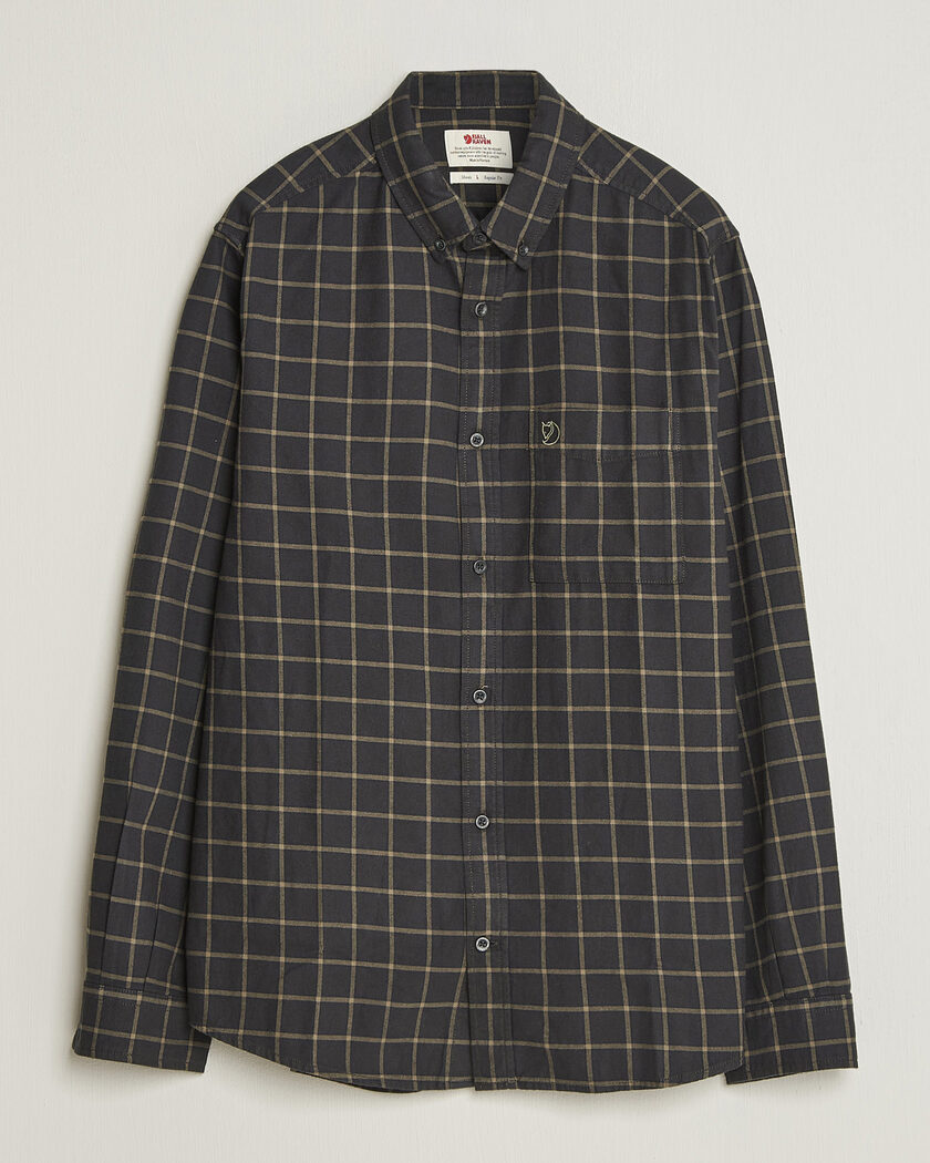 Fjällräven Övik Flannel Shirt Dark Grey – Grey