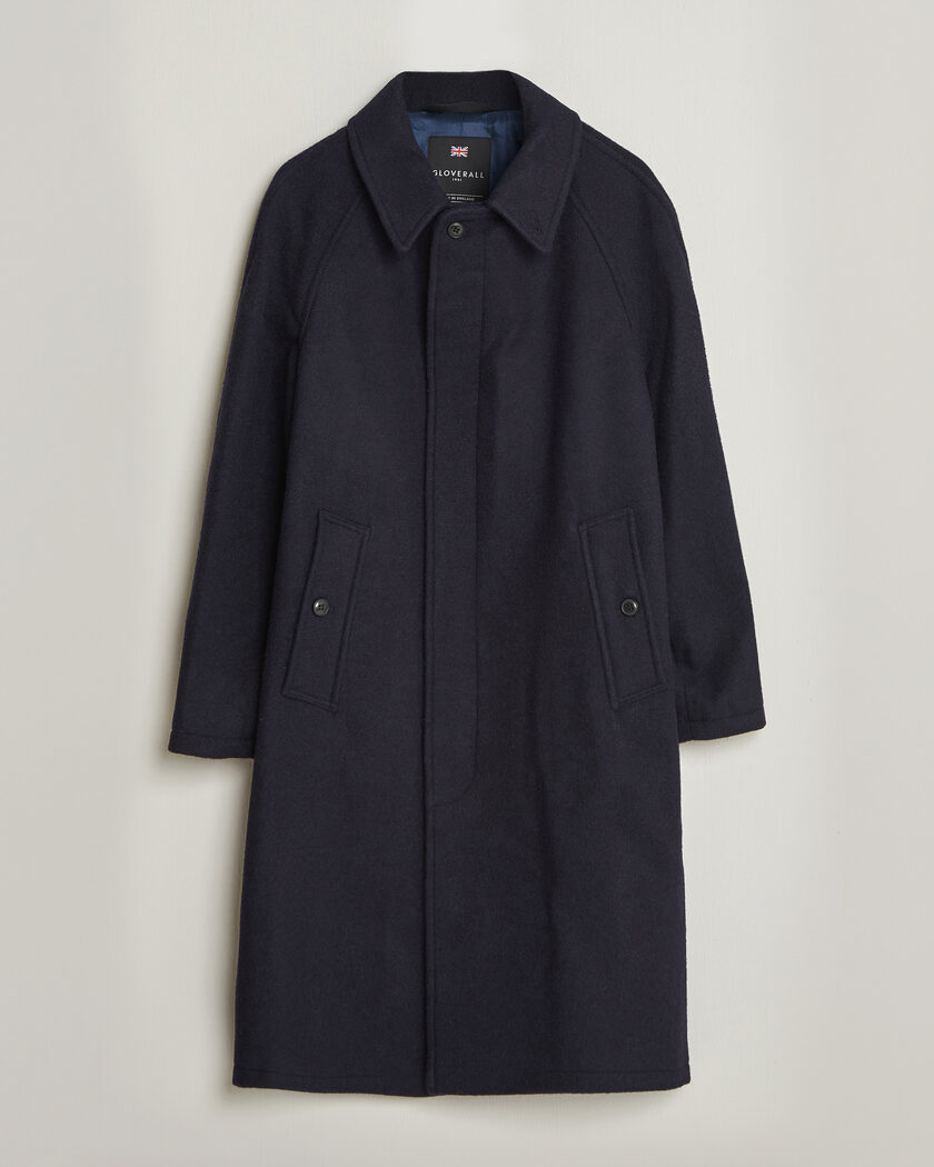 PS Paul Smith woolコート　46 PS Paul Smith Wool Coat Navy at CareOfCarl.com