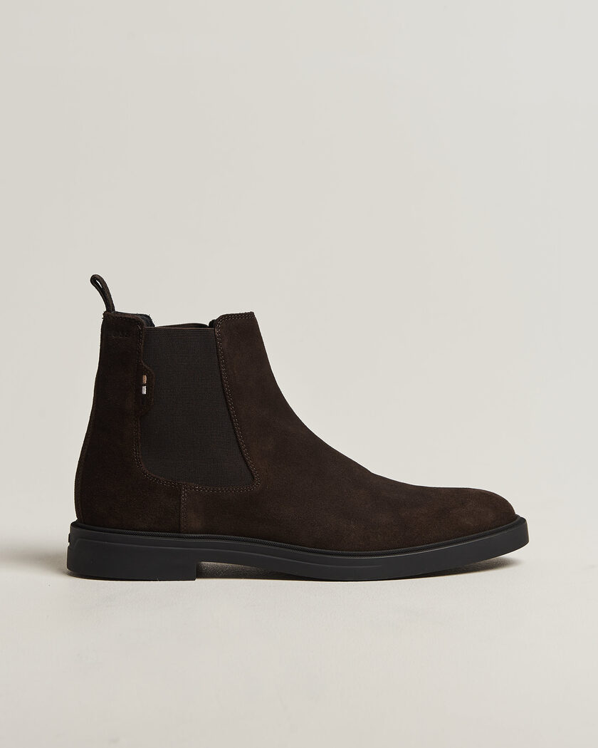 Polo Ralph Lauren Radford Chelsea Boot Black Rough-Out Suede at
