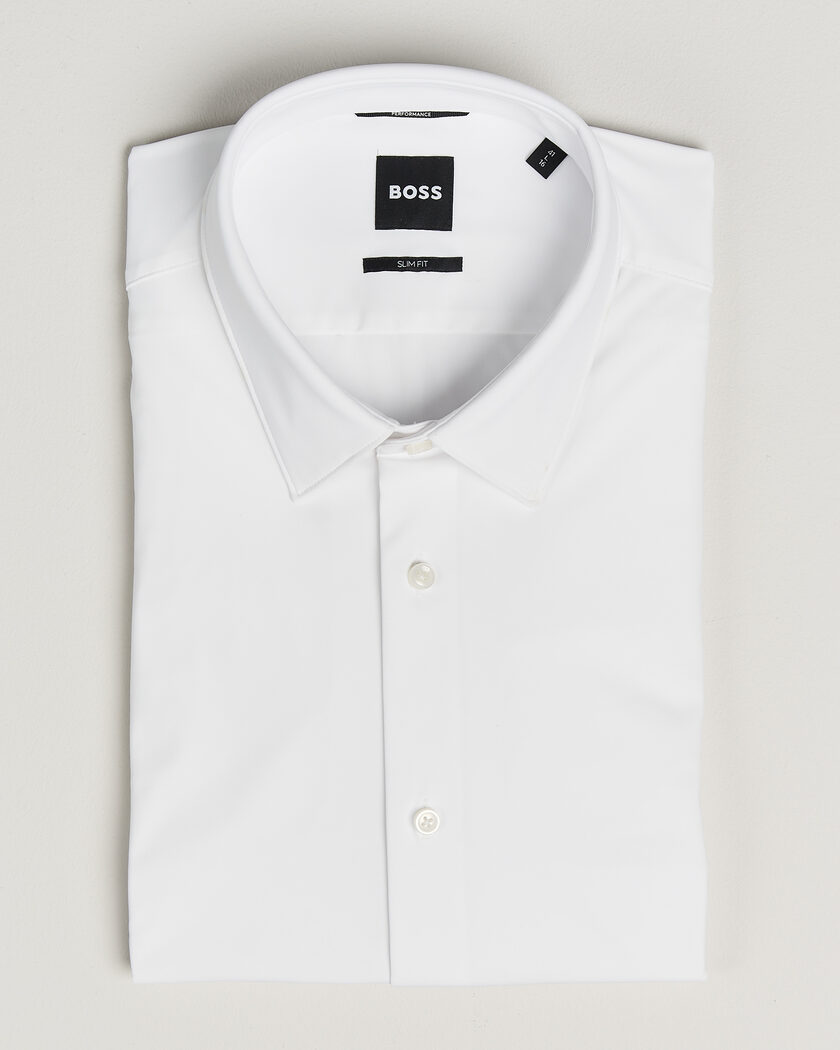 BOSS BLACK Hank 4-Way Stretch Shirt White – White