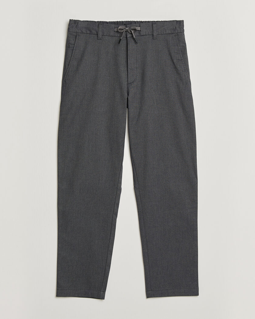 BOSS ORANGE Tapered Fit Drawstring Chino Dark Grey – Grey