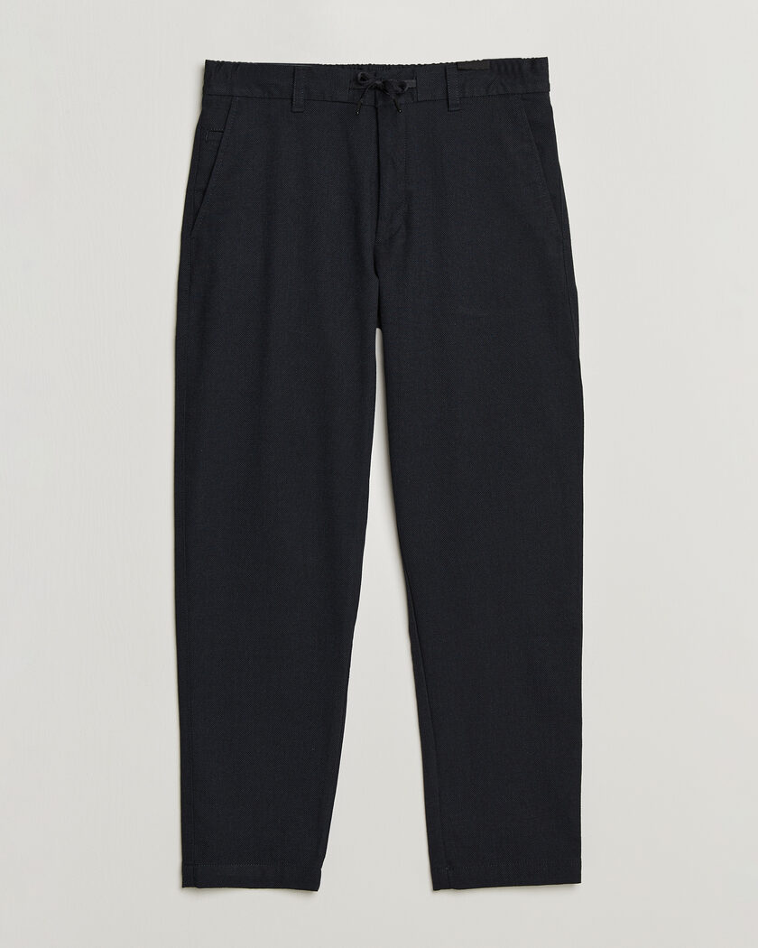 BOSS ORANGE Tapered Fit Drawstring Chino Dark Blue – Blue