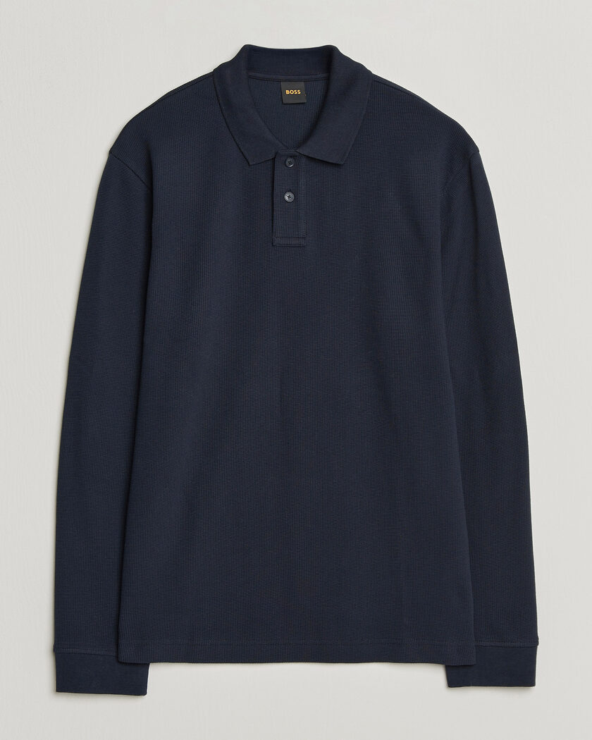 BOSS ORANGE Petempesto Polo Sweater Dark Blue – Blue
