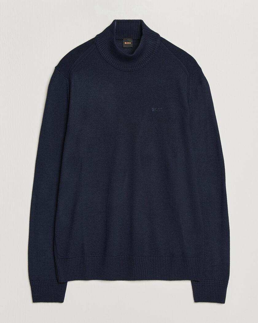 BOSS ORANGE Avac Knitted Turtleneck Dark Blue – Blue
