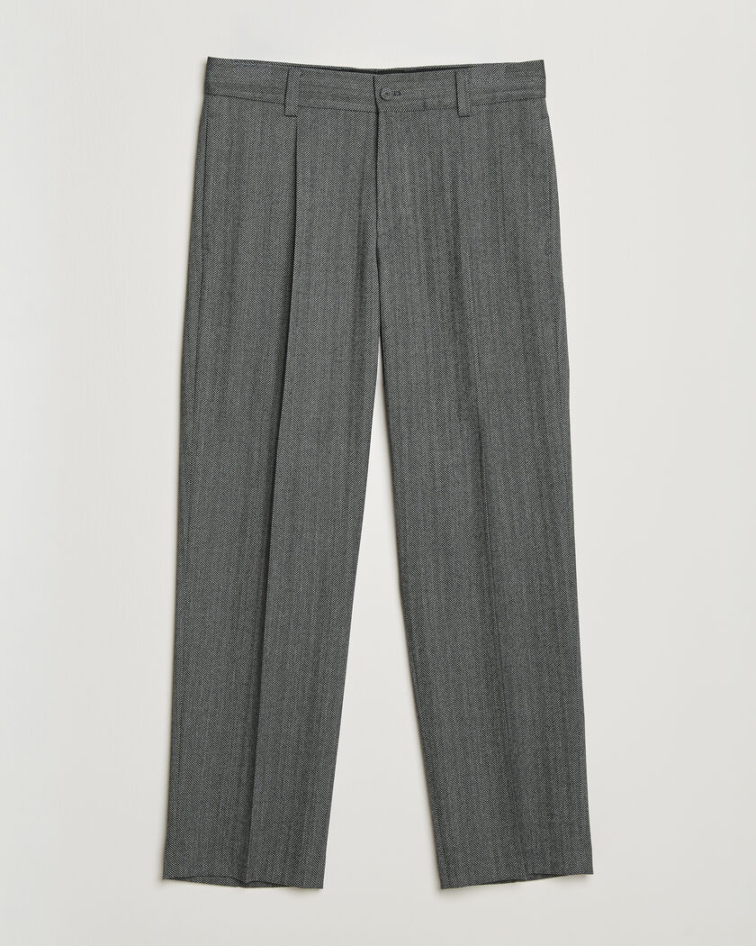 Incotex Regular Fit Super 100s Wool Pants Blue at CareOfCarl.com