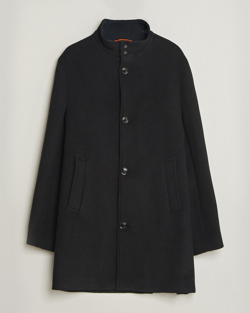 J.Lindeberg Lexon Wool Coat Black – Black