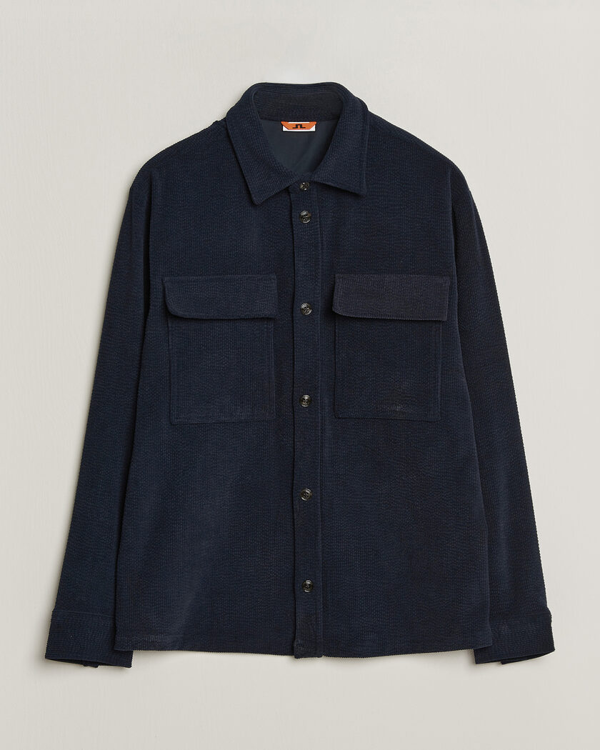 J.Lindeberg Finnigan Drape Cord Overshirt JL Navy – Blue
