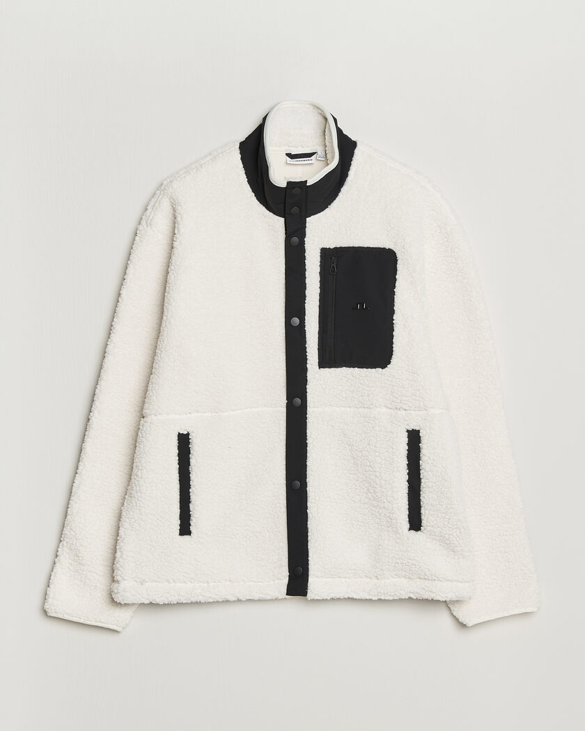 J.Lindeberg Marshall Pile Full Zip Tofu – White