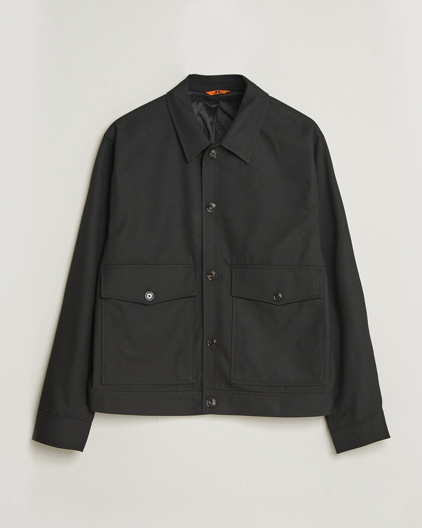 J.Lindeberg Jevin Brushed Twill Jacket Black – Black