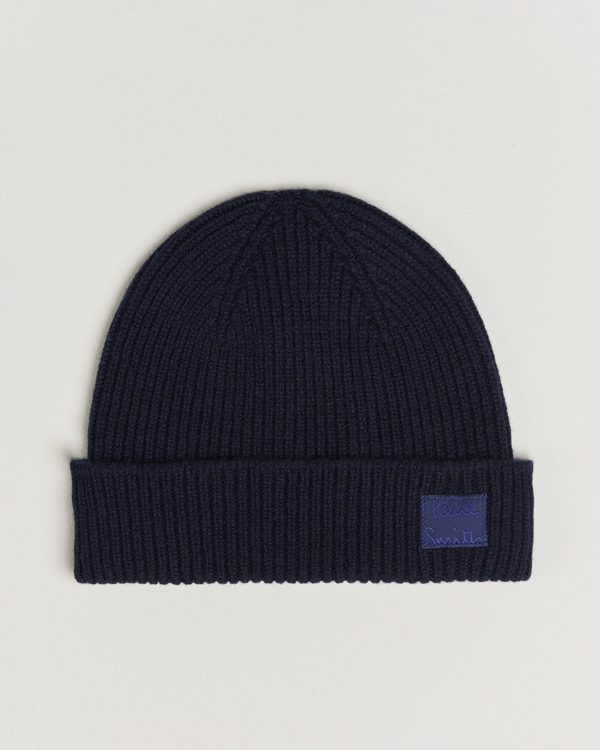 Paul Smith Cashmere Beanie Navy – Blue