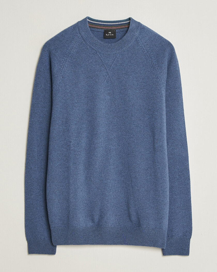 PS Paul Smith Wool Knitted Sweater Blue – Blue