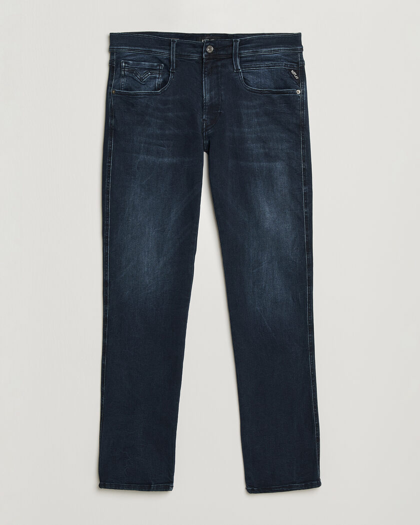 Replay Anbass Hyperflex Jeans Dark Blue – Blue