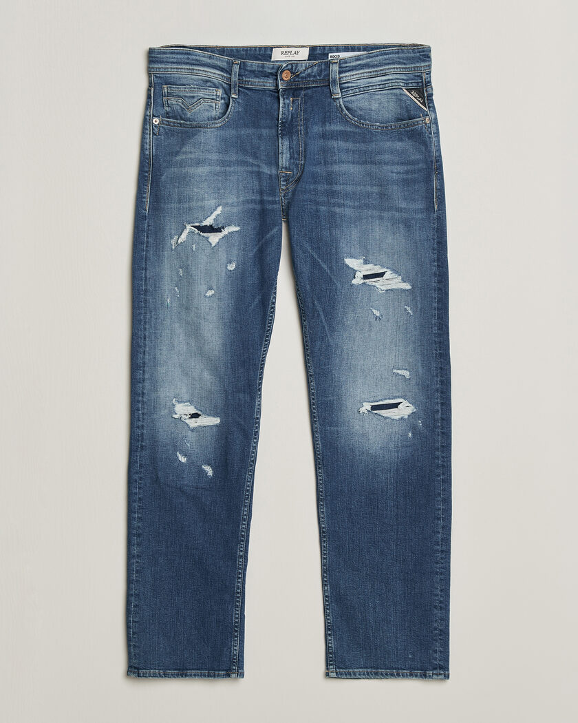 Replay Rocco Comfort Fit Super Stretch DNA Jeans Medium Blue – Blue