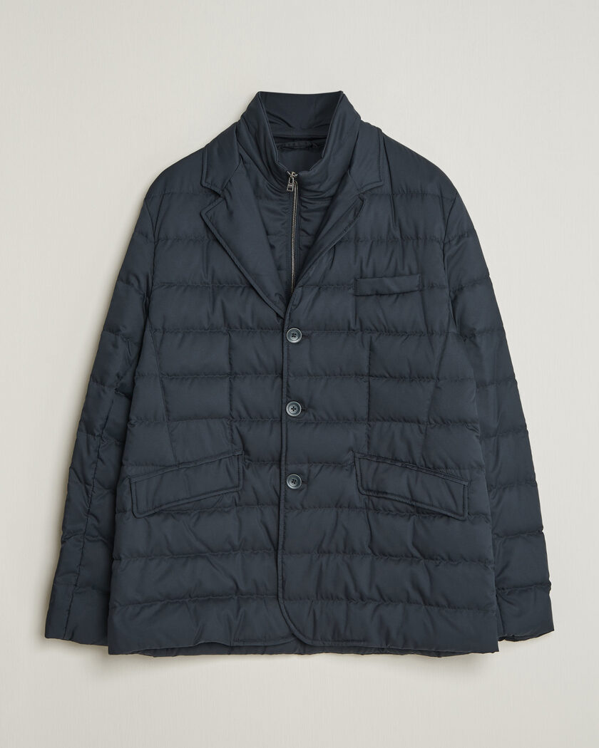 Herno Nylon Down Blazer Navy – Blue