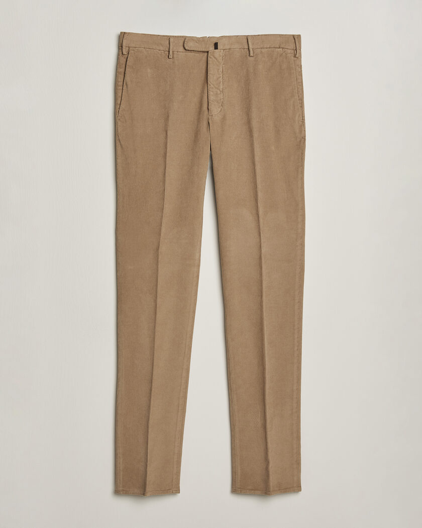 Incotex Slim Fit Baby Corduroy Trousers Beige – Beige